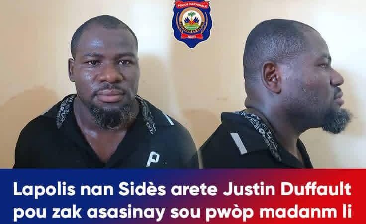Sud-Est : Justin Duffault arrêté pour le meurtre présumé de son épouse à Jacmel