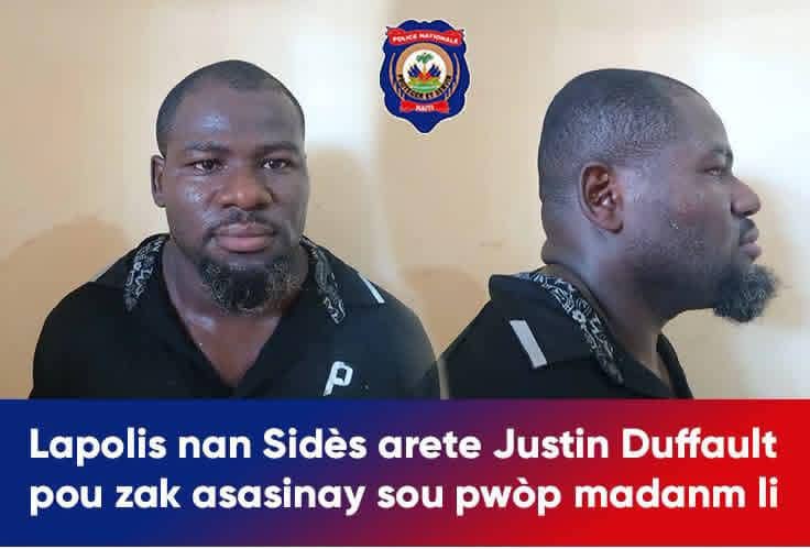 Sud-Est : Justin Duffault arrêté pour le meurtre présumé de son épouse à Jacmel
