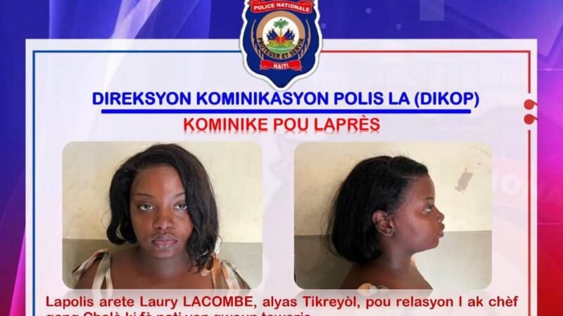 Haïti – Sécurité : l&rsquo;influenceuse « Tikreyòl » arrêtée pour ses liens présumés avec le chef de gang « Chalè »
