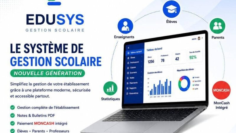 Technologie : EDUSYS, une solution numérique haïtienne qui ambitionne de moderniser la gestion des écoles